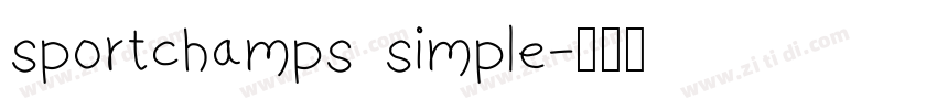 sportchamps simple字体转换